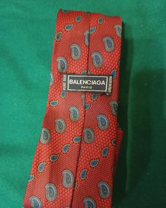 Cravatta Balenciaga originale seta Made in Italy
