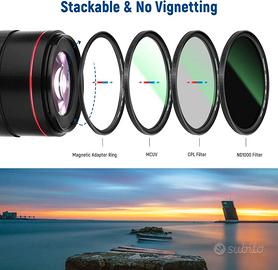 NEEWER Kit Filtri Magnetici 77mm, ND1000+MCUV+CPL