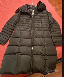 Piumino moncler lungo donna nero
