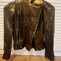 Camicetta stile giapponese in tessuto lucido