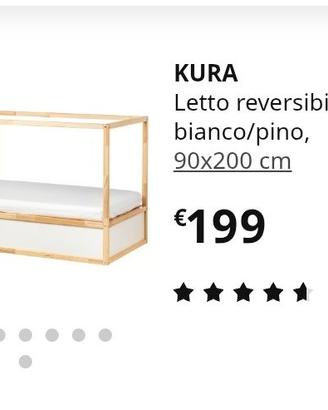 Letto Kura ikea con tenda