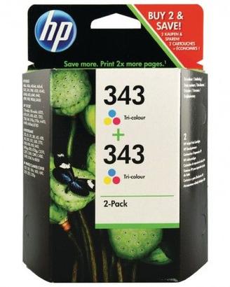 CARTUCCE ORIGINALI HP 343 INK JET 2 PACK (2 Pezzi)