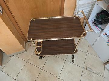 Carrello Bar Vintage anni '70 Design Italiano Otto