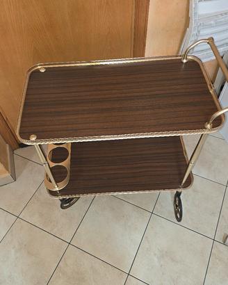 Carrello Bar Vintage anni '70 Design Italiano Otto
