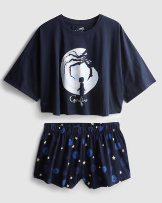 Pigiama Coraline due pezzi Maglia Pantaloncino