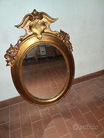 Specchio con cornice (oro) vintage