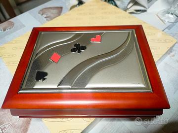 set carte da gioco, fish e dadi