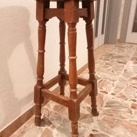Sgabello in legno massello anni 90