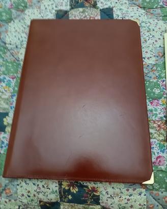 porta blocco notes in pelle 