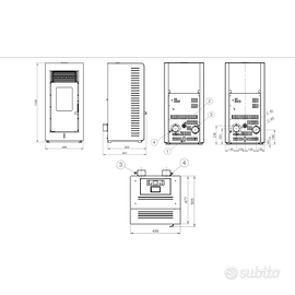 Stufa a pellet nuova