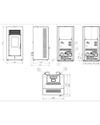 Stufa a pellet nuova