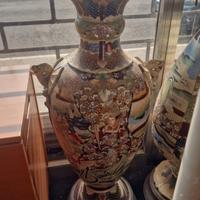 Geande vaso Japponese in ceramica Satsuma di lusso