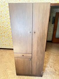 Scarpiera vintage anni '80/'90 in legno