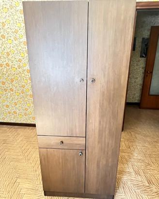 Scarpiera vintage anni '80/'90 in legno