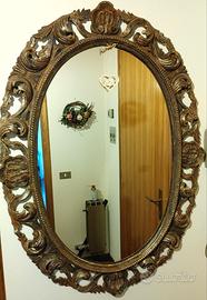 Splendido Specchio in Legno Stile Fiorentino