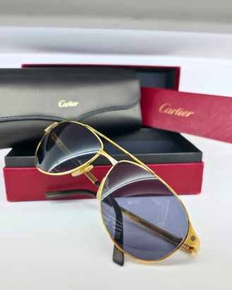 Cartier Santos Dumont Edition Gold Brush Occhiali