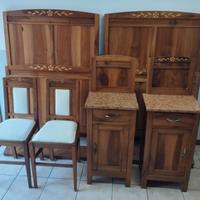 Gruppo letto in Noce Nazionale