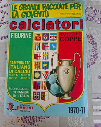 Album figurine Calciatori Panini 1970/71 edicola 