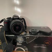 Nikon d3100 con obiettivo 18/55 vr