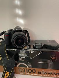Nikon d3100 con obiettivo 18/55 vr