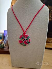 collana  e  orecchini a tema anguria 🍉 