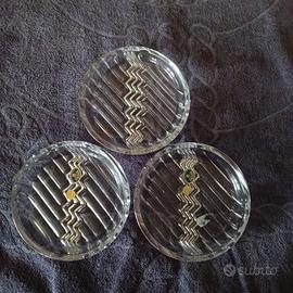 Set 3 centrotavola in cristallo di Bohemia