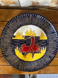 Piatto da parete in ceramica