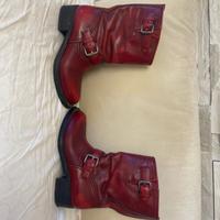Stivaletti car shoe rosso bordeaux