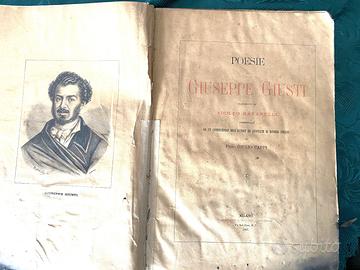 GIUSEPPE GIUSTI – POESIE LIBRO ILLUSTRATO - 1887