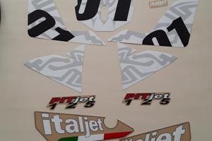 Serie adesivi per moto italjet pit 125