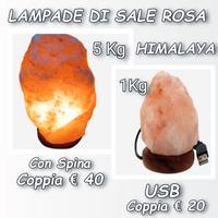 lampade di sale rosa Himalaya 