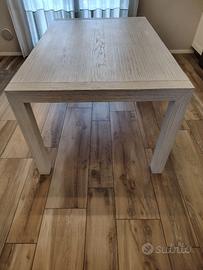 Tavolo da pranzo legno massiccio 150x100 allungab