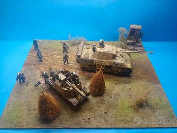 Diorama 1:35 semovente Grille e Panther Ausf A