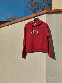 Felpa rossa vans donna clearance