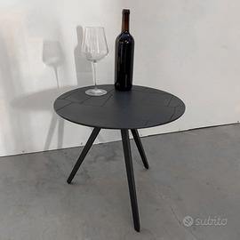 Tavolino design fatto a mano nero