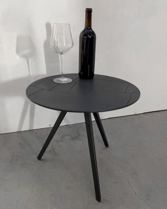 Tavolino design fatto a mano nero