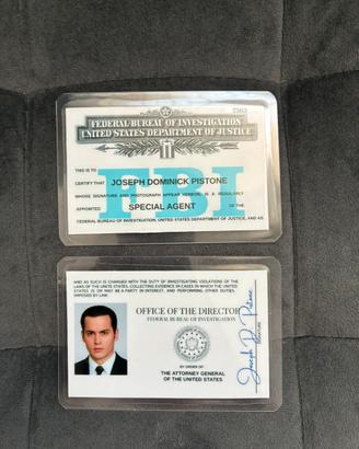 Prop Tesserino Joe Pistone