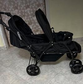 Passeggino Fratellare Costway pieghevole blu