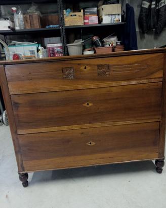 cassettiera antica in legno