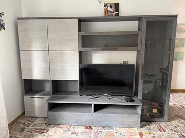 mobile soggiorno tv con vetrine