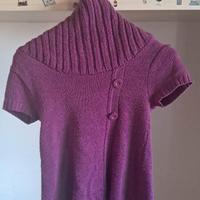 🧶 Maglioncino Lilla a Collo Alto, Taglia M