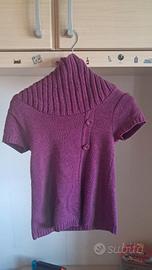 🧶 Maglioncino Lilla a Collo Alto, Taglia M
