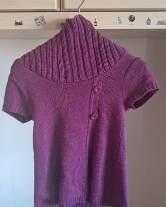 🧶 Maglioncino Lilla a Collo Alto, Taglia M