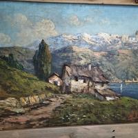 quadro vecchio montagna