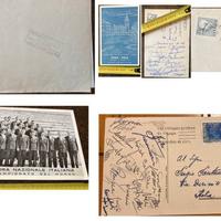 Quattro cartoline e foto Nazionale Italiana  epoca