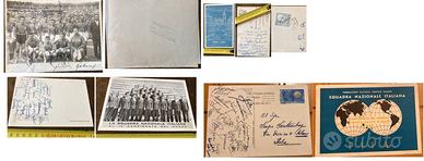 Quattro cartoline e foto Nazionale Italiana  epoca