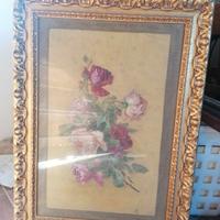 Quadro con cornice dorata