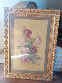 Quadro con cornice dorata