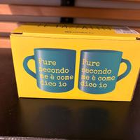 Coppia tazzine con scritta