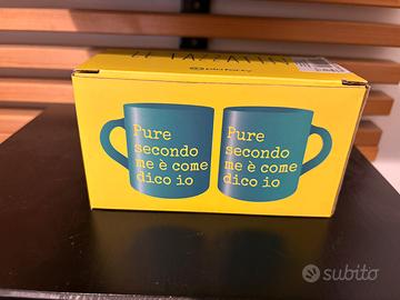 Coppia tazzine con scritta